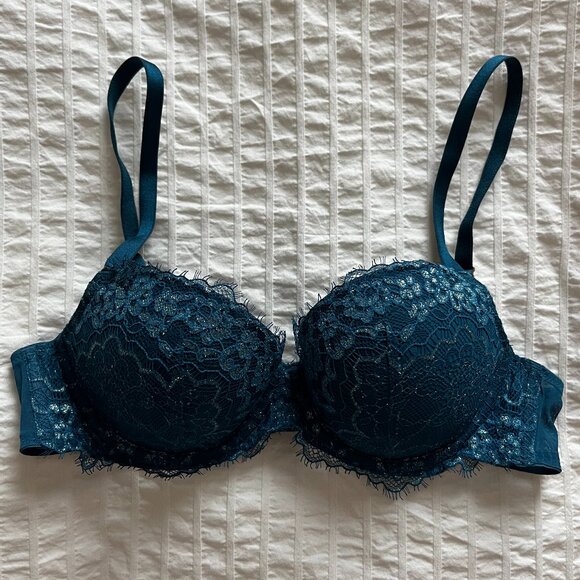 Victoria Secret Bra Dark Turquoise Size 34B - Picture 1 of 5